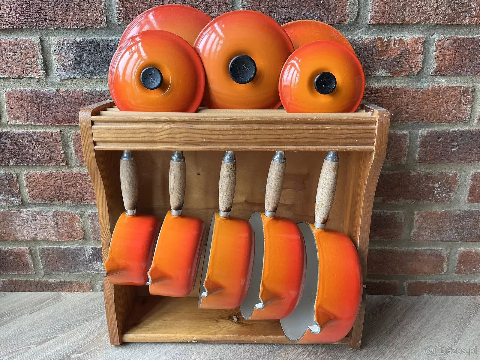 Zestaw garnków żeliwnych Le Creuset w kolorze pomarańczowym, - 11