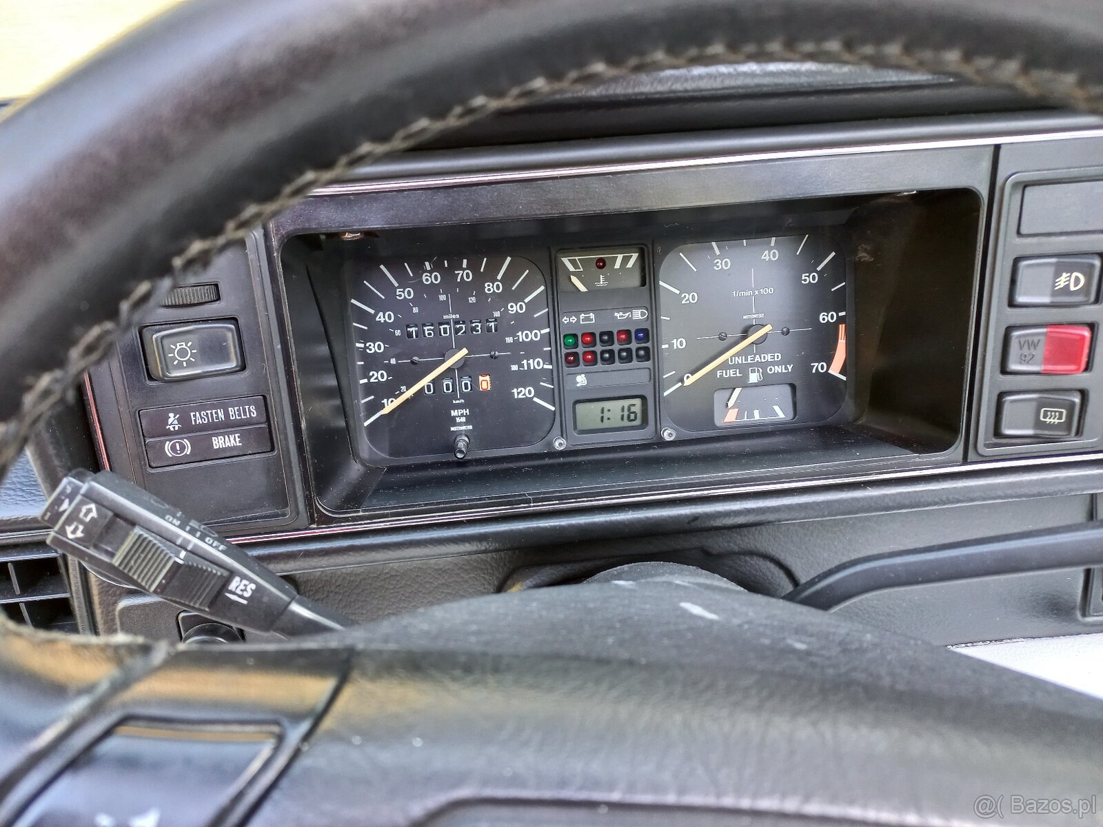 vw golf mk1 cabrio klima skóry kamann bez rdzy oryginał - 11