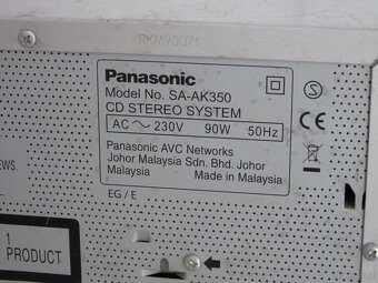 Wieża Panasonic SA-AK350 kolumny CD AUX radio RDS. DOSTAWA - 11