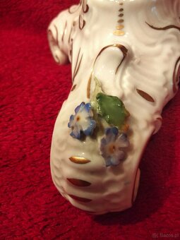 Stara niemiecka porcelana Świecznik sygnowany Gottfried Schi - 11