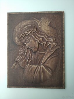 Madonna, Jezus, posągi, krzyż, świecznik, miska - 11