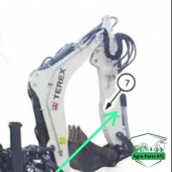 Siłownik tylnej łyżki 6111070M91 Terex TLB 860 - 11