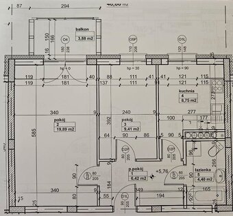 2 pokoje, 48.80m2, II piętro, stan deweloperski, os. Dobrzec - 11