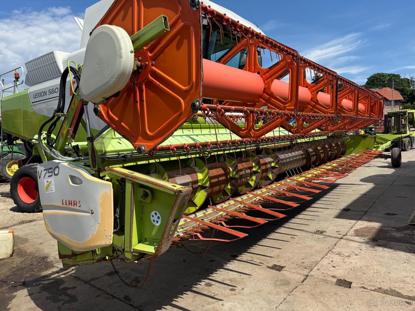 Kombajn zbożowy Claas Lexion 580 heder V750 laser pilot spro - 12