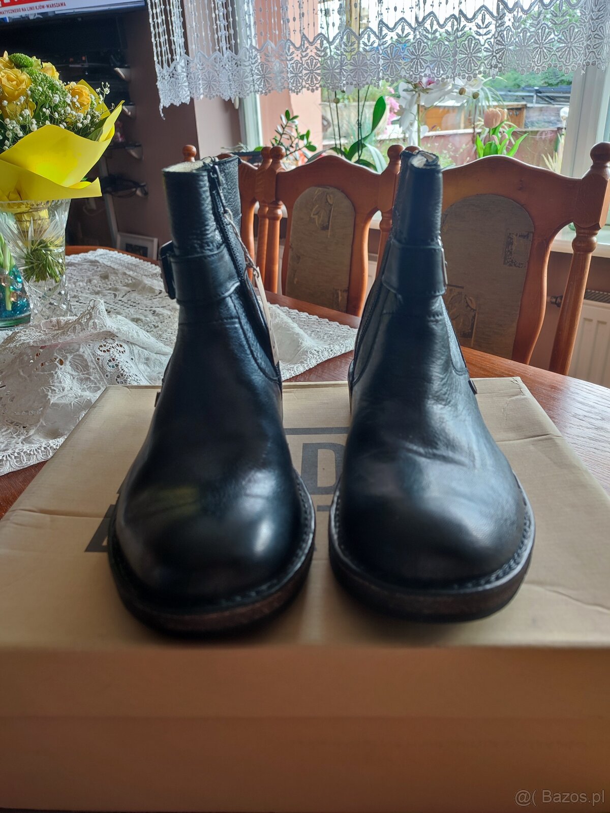 Buty męskie skórzane motocyklowe - 12