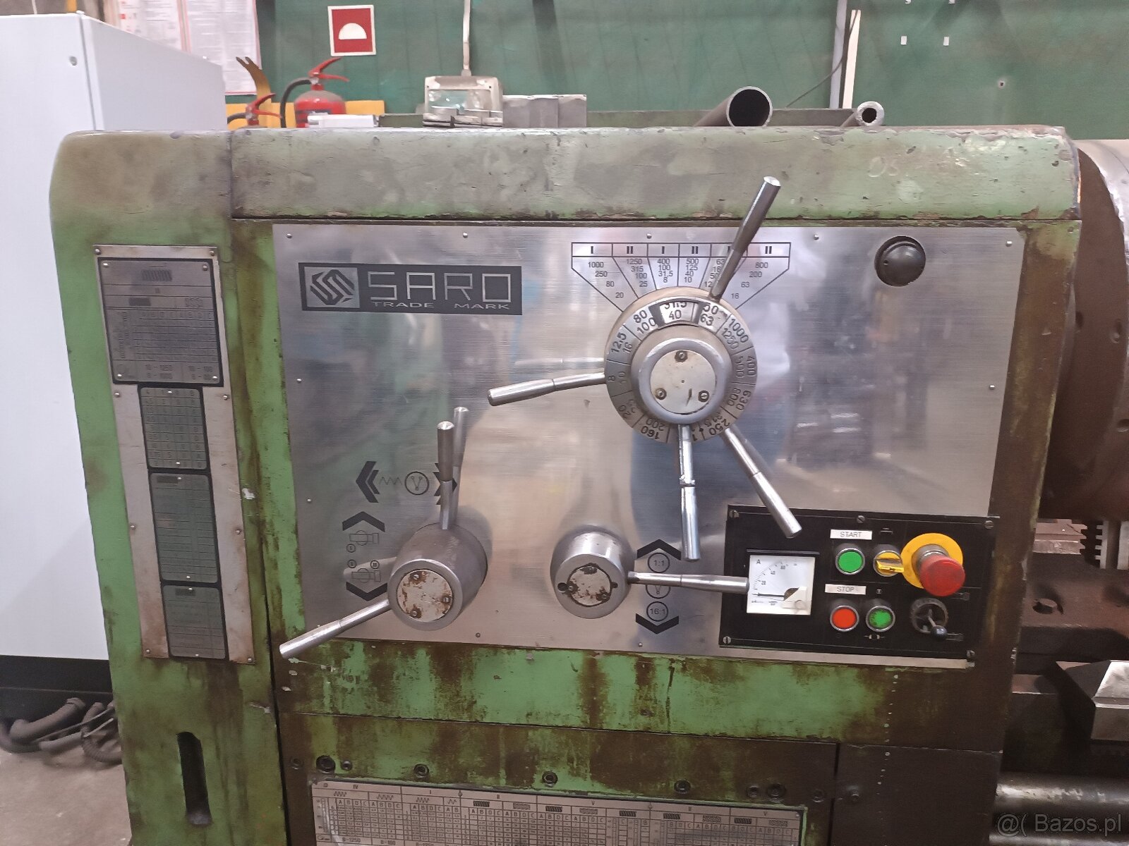 Tokarka SARO SPA8-2000 z uchwytem tokarskim 500 3-szczękowym - 12