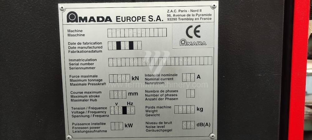 AMADA HFT 80-25 — prasa krawędziowa CNC, 2001 (241152) - 12