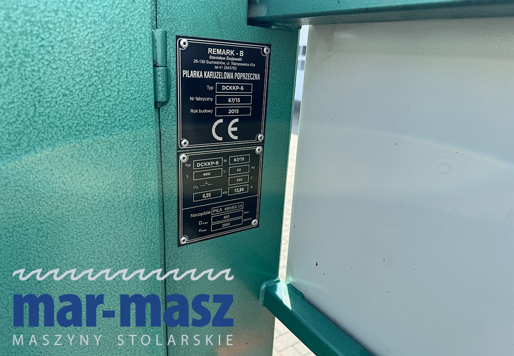 Klockarka do palet wsporników karuzelowa REMARK-B typ DCKKP - 12