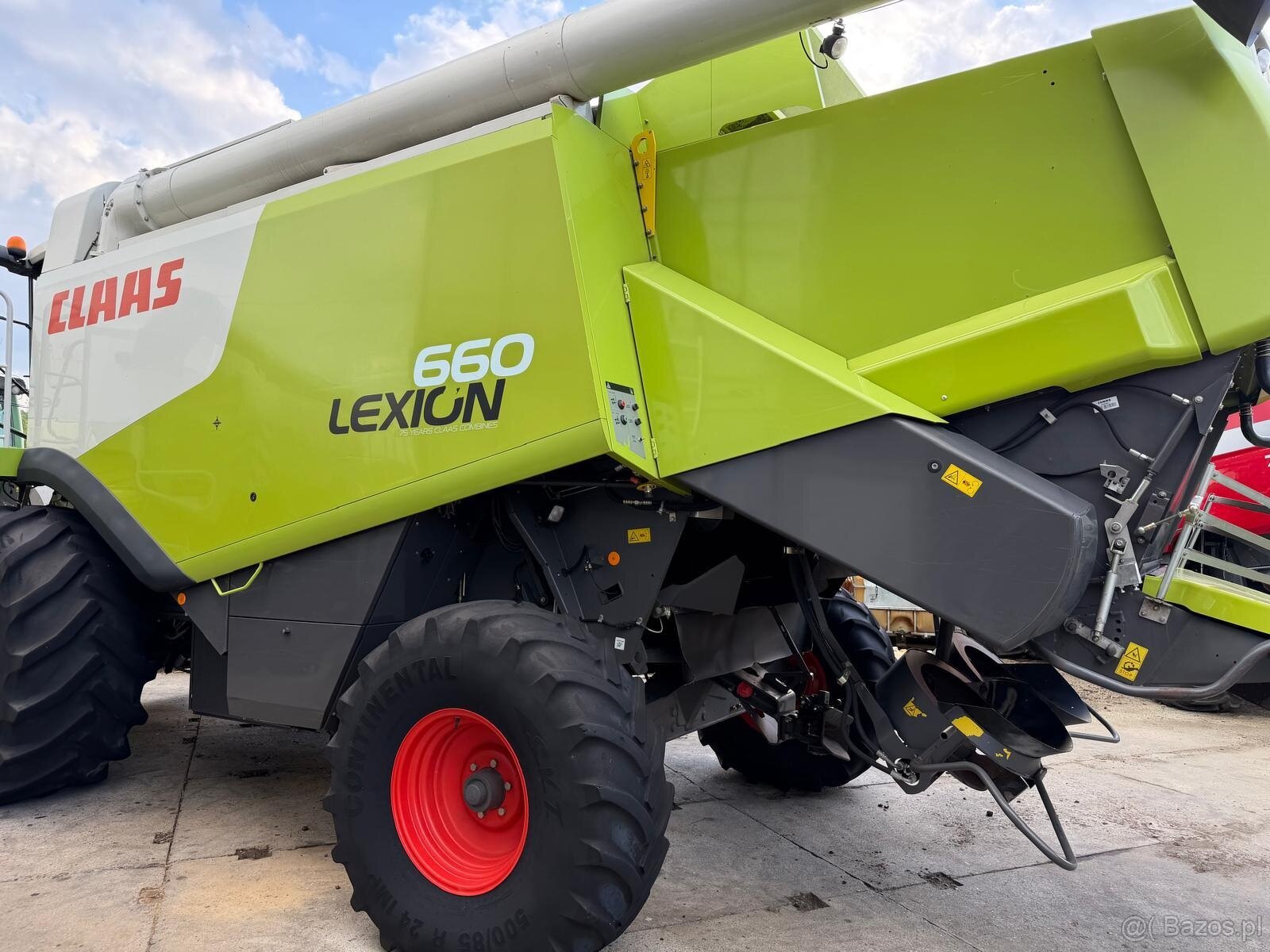 Kombajn zbożowy Claas Lexion 660 heder V750 rok 2011 cena 38 - 12