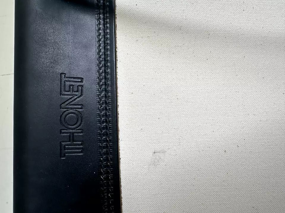 7 x Thonet S33 Cantilever Chair Bauhaus Classic Leather Blac - 12