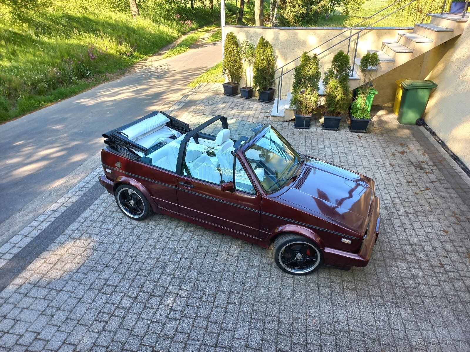 vw golf mk1 cabrio klima skóry kamann bez rdzy oryginał - 12