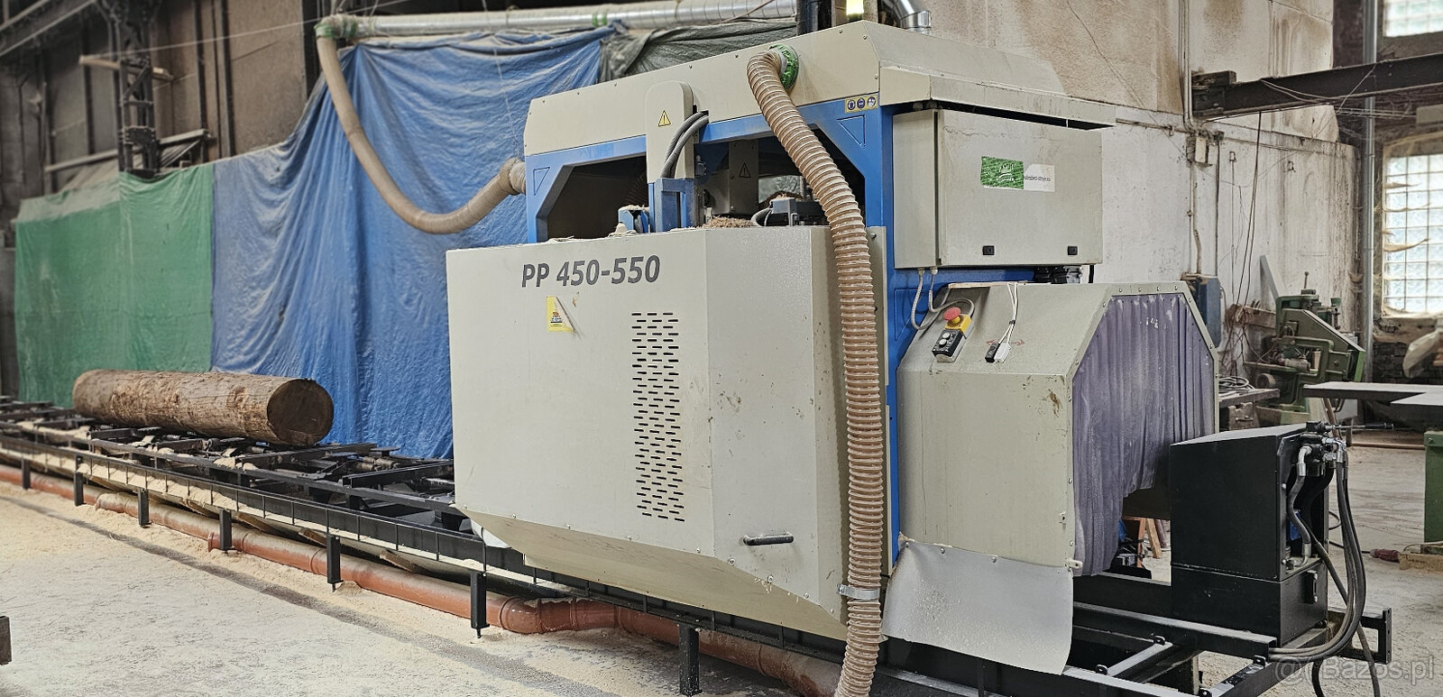 Używana piła kątowa dwuostrzowa PP-550 z automatycznym - 12