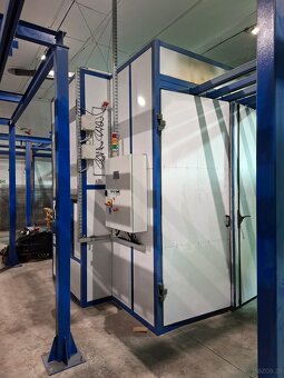 Kompletna linia lakierni proszkowej, kabina + piec + Wagner - 12