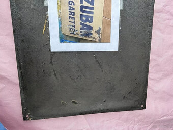 Szyld emaliowany, oryginał ZUBAN CIGARETTES, format poziomy - 12