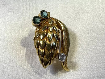 Zestaw biżuterii 750 GG 18 ct diamenty + kolorowe kamienie 1 - 12