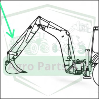 Siłownik tylnej łyżki 6111070M91 Terex TLB 860 - 12