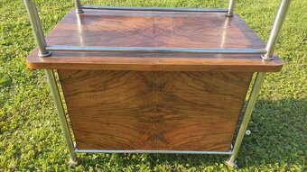 Chromový funkcionalistický servírovací stolek - 12