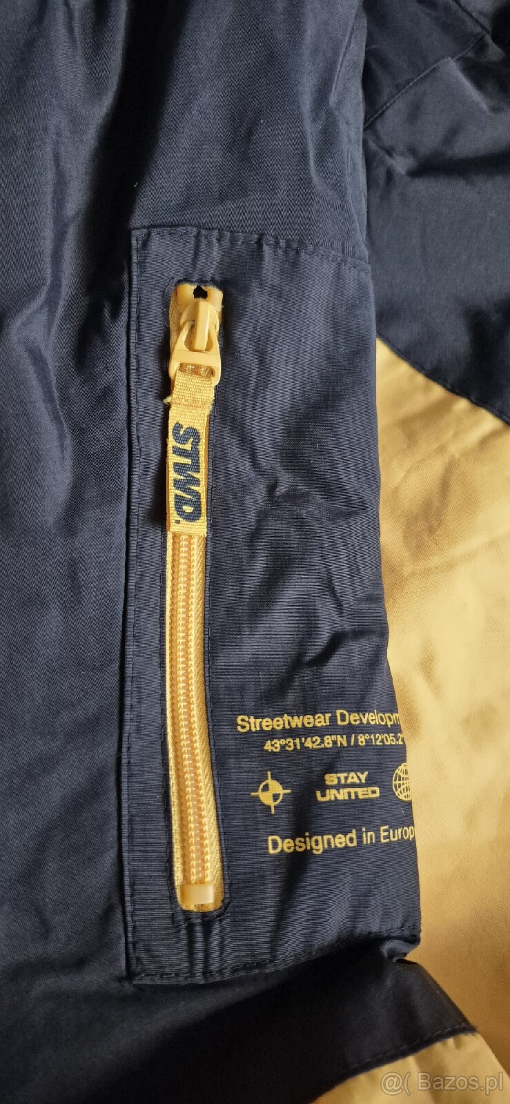 Pull&Bear Żółto-Czarna kurtka kangurek męska rozm. M - 13