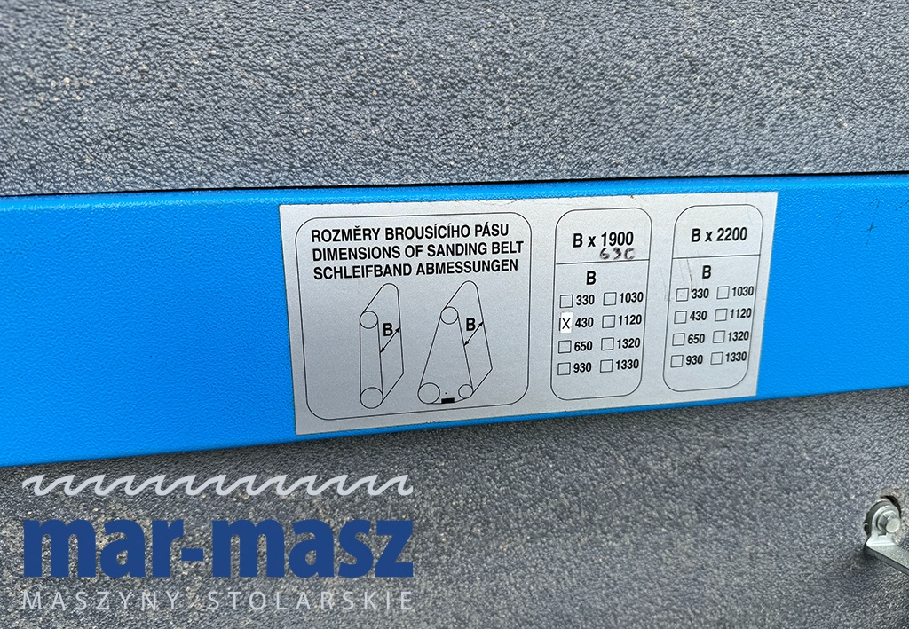 Szlifierka szerokotaśmowa HOUFEK 630R - 13