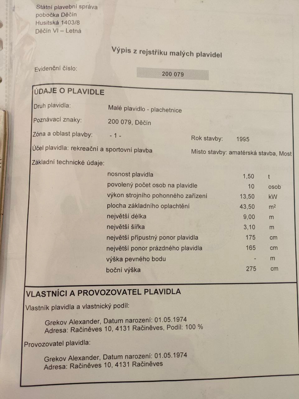 Jacht żaglowy kajutowy 9 m - 13