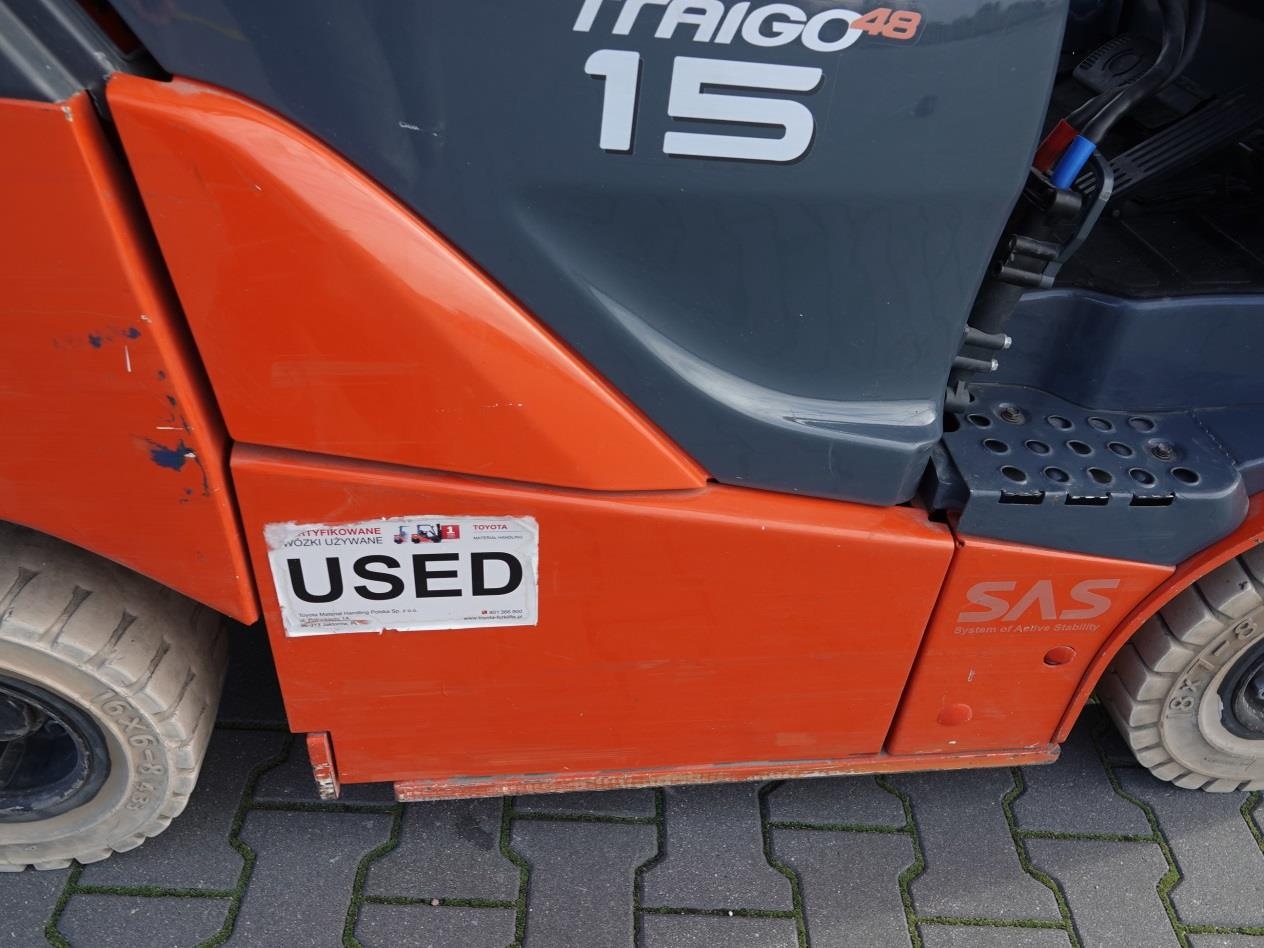 Wózek widłowy unoszący Toyota 8FBMT15 (Traigo 15) 2014r - 13