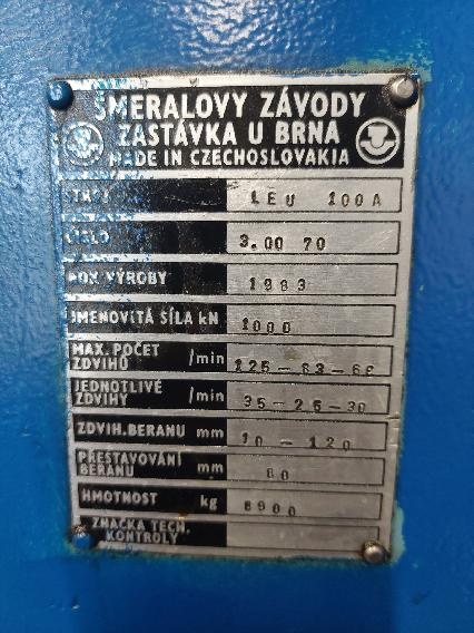 Prasa mimośrodowa LEN - ŠMERAL - 13