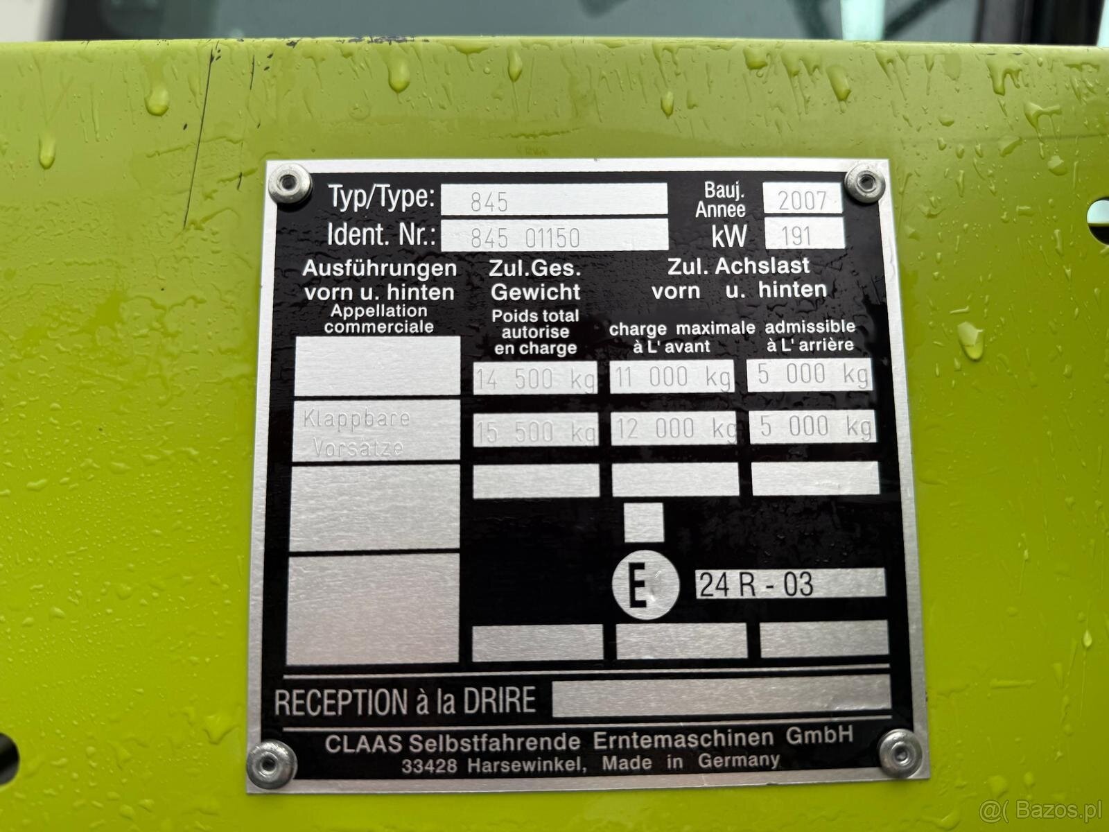 Kombajn zbożowy Claas Mega 370 heder 6m stół do rzepaku rok - 13