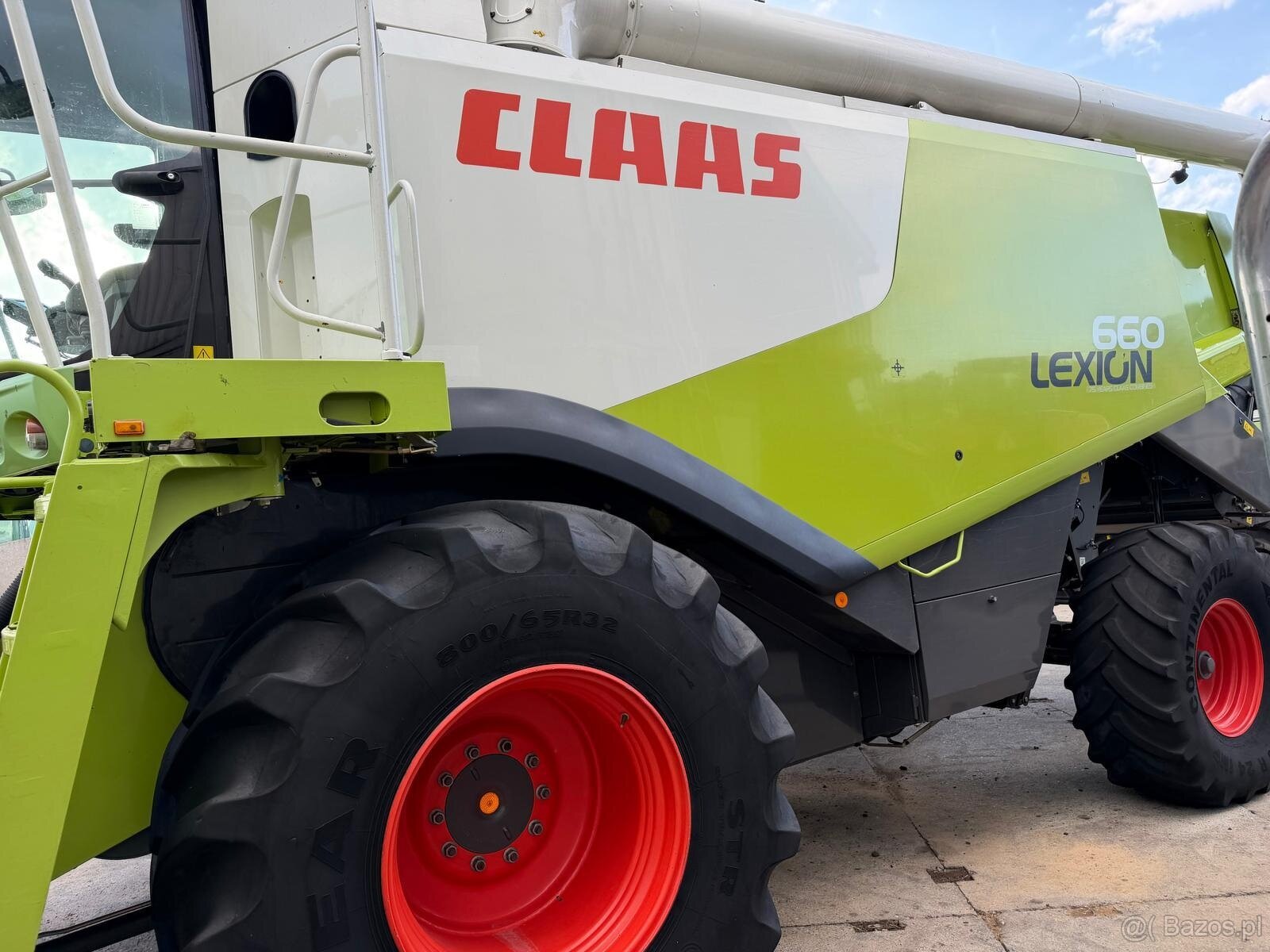 Kombajn zbożowy Claas Lexion 660 heder V750 rok 2011 cena 38 - 13