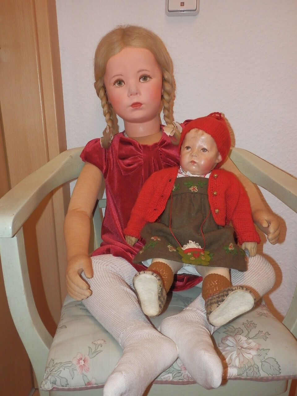 Antyczny manekin dziewczynki Käthe Kruse, muzealnej jakości, - 13