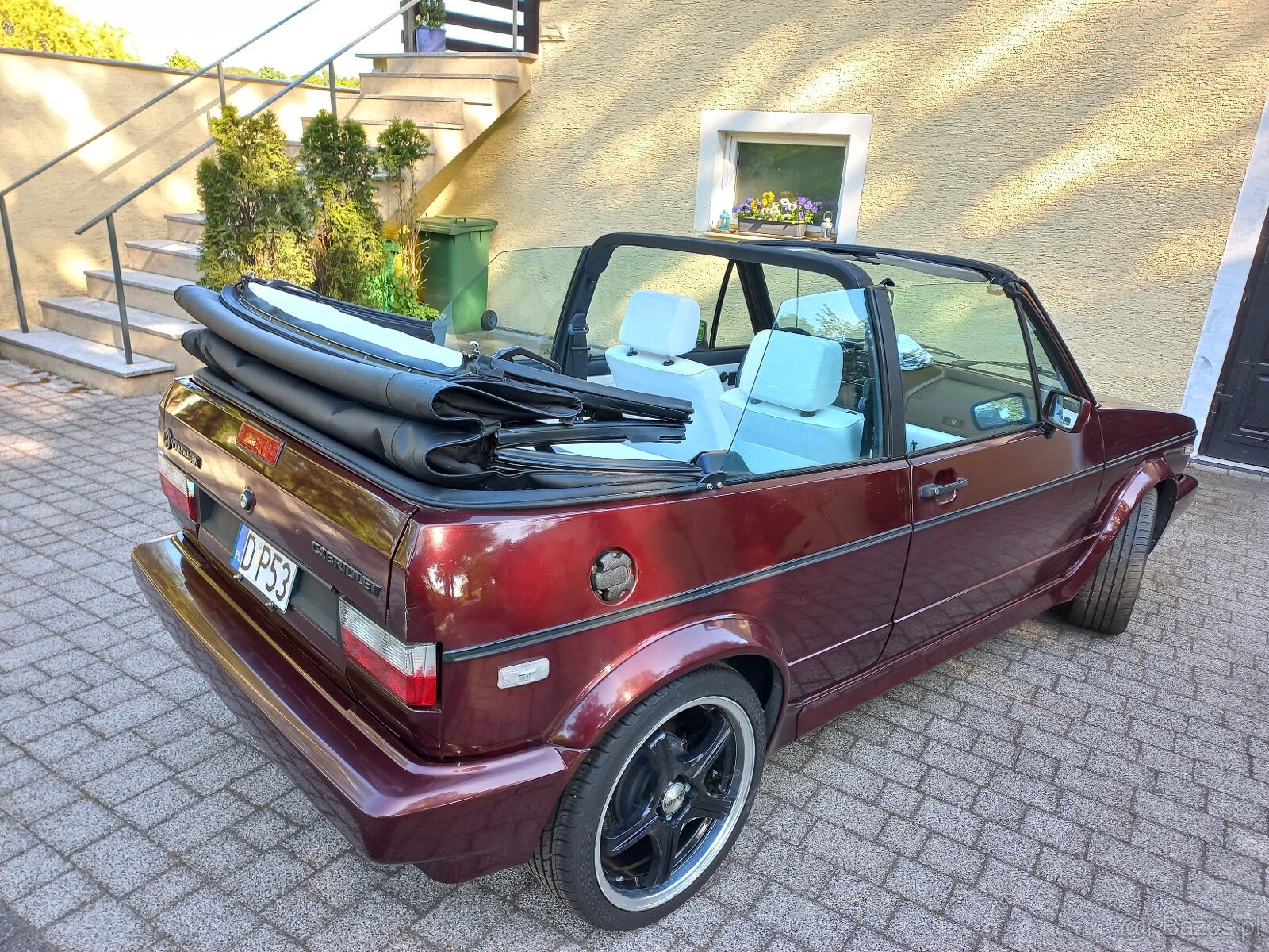vw golf mk1 cabrio klima skóry kamann bez rdzy oryginał - 13