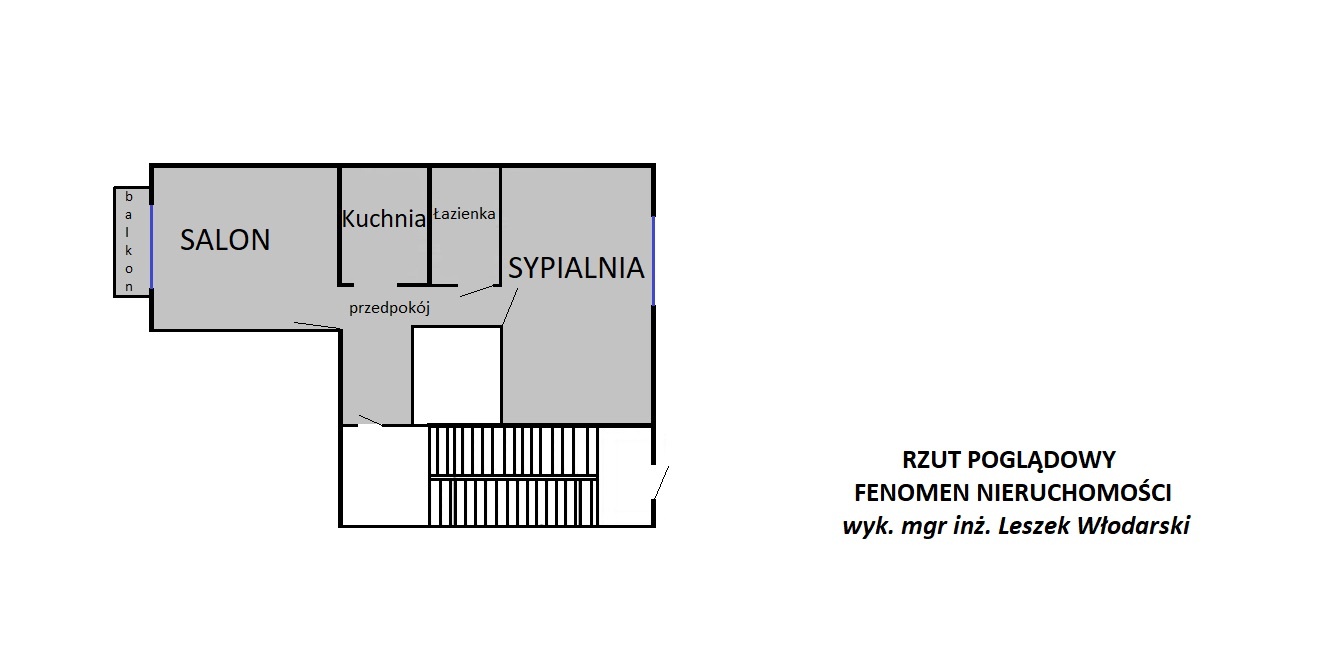 Mieszkanie 44,40 m2 - ul. Mościckiego, Tarnów - 13