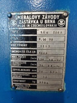 Prasa mimośrodowa LEN - ŠMERAL - 13