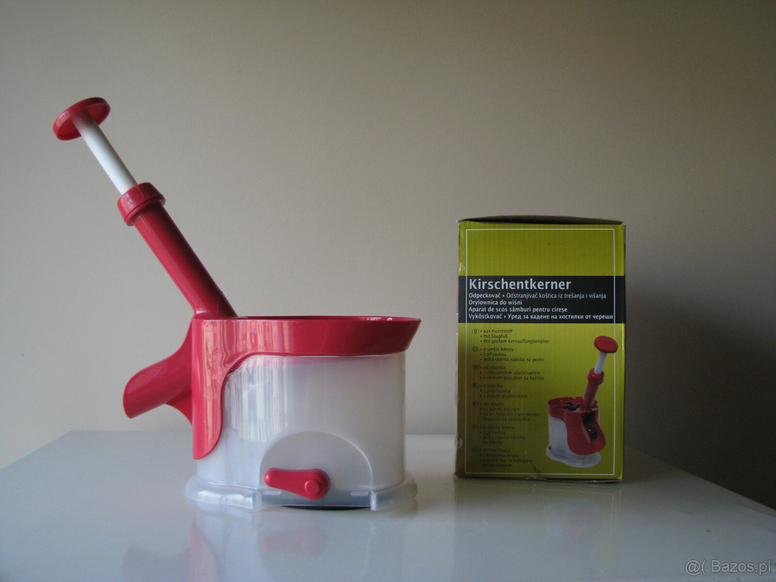 Dobrej jakości, drylownica z przyssawką do wiśni, oliwek - 14