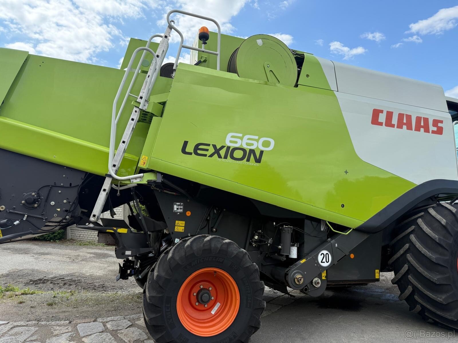 Kombajn zbożowy Claas Lexion 660 heder V750 rok pro 2011 spr - 14