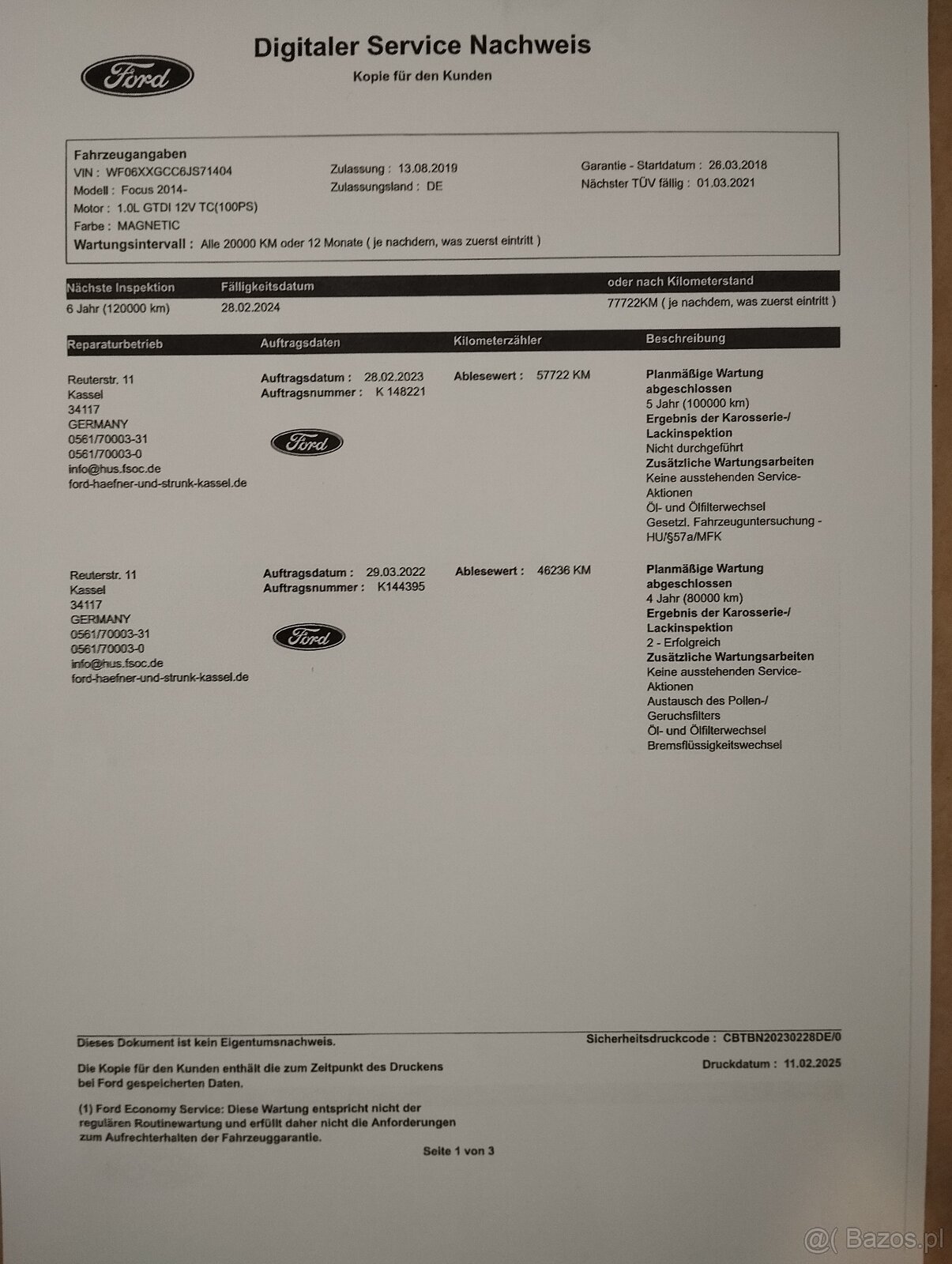 Ford Focus mk3 kombi Ledy przód i Tył Alu felgi bardzo ładny - 14