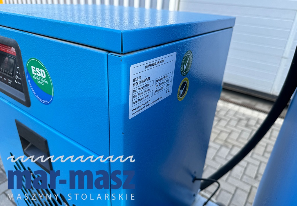 Sprężarka śrubowa GUDEPOL typ SMART-3G 11/10 zbiornik 500l - 14