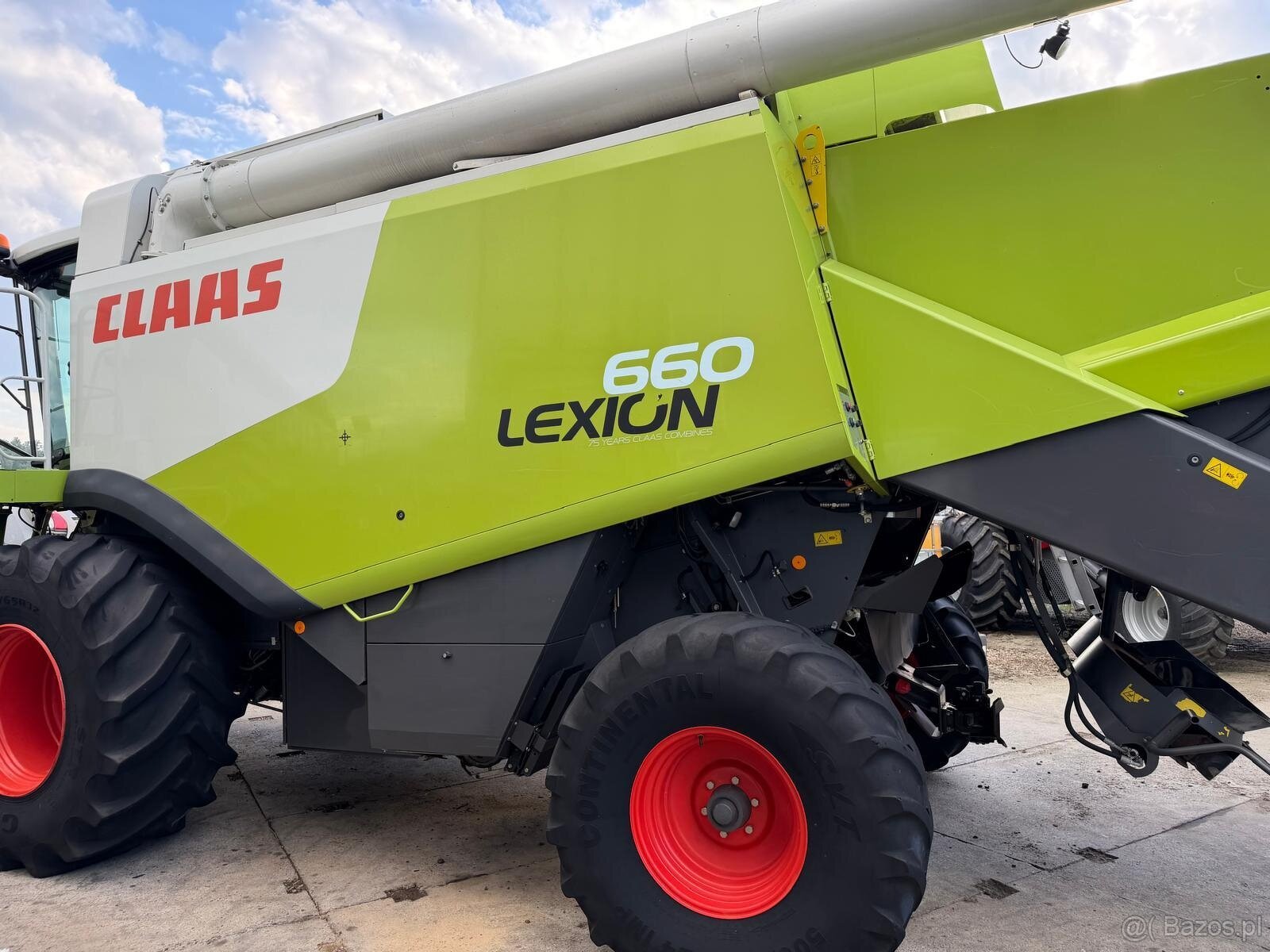 Kombajn zbożowy Claas Lexion 660 heder V750 rok 2011 cena 38 - 14