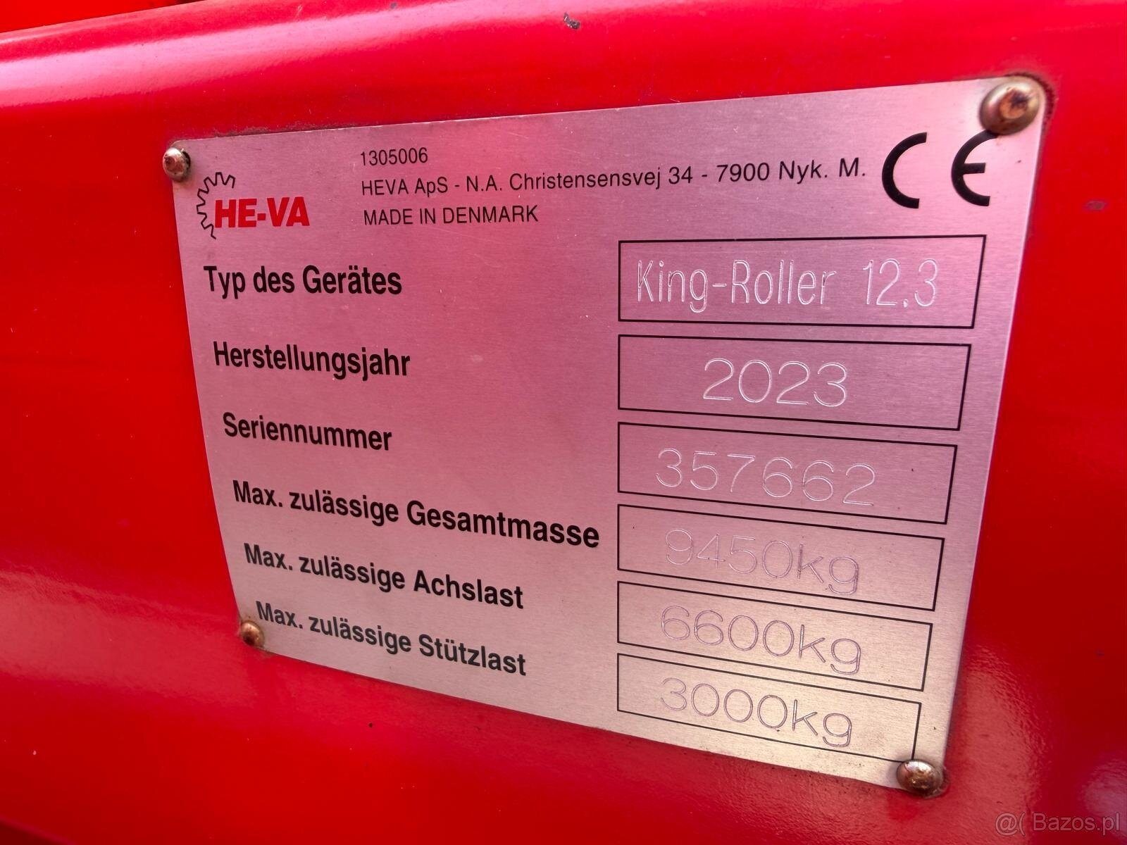 Wały uprawowe Cambridge King-Roller 12.3 rok prod. 2023 szer - 14