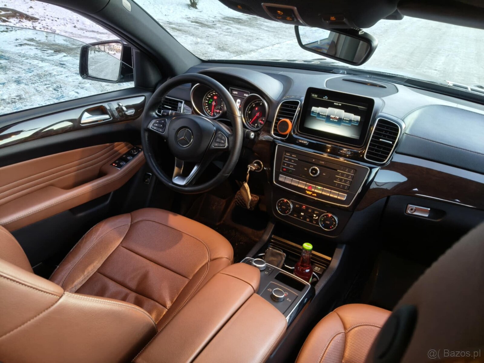 GLE 3.0 CDI COUPE 4-MATIC STAN BDB BRĄZOWA SKÓRA - 14