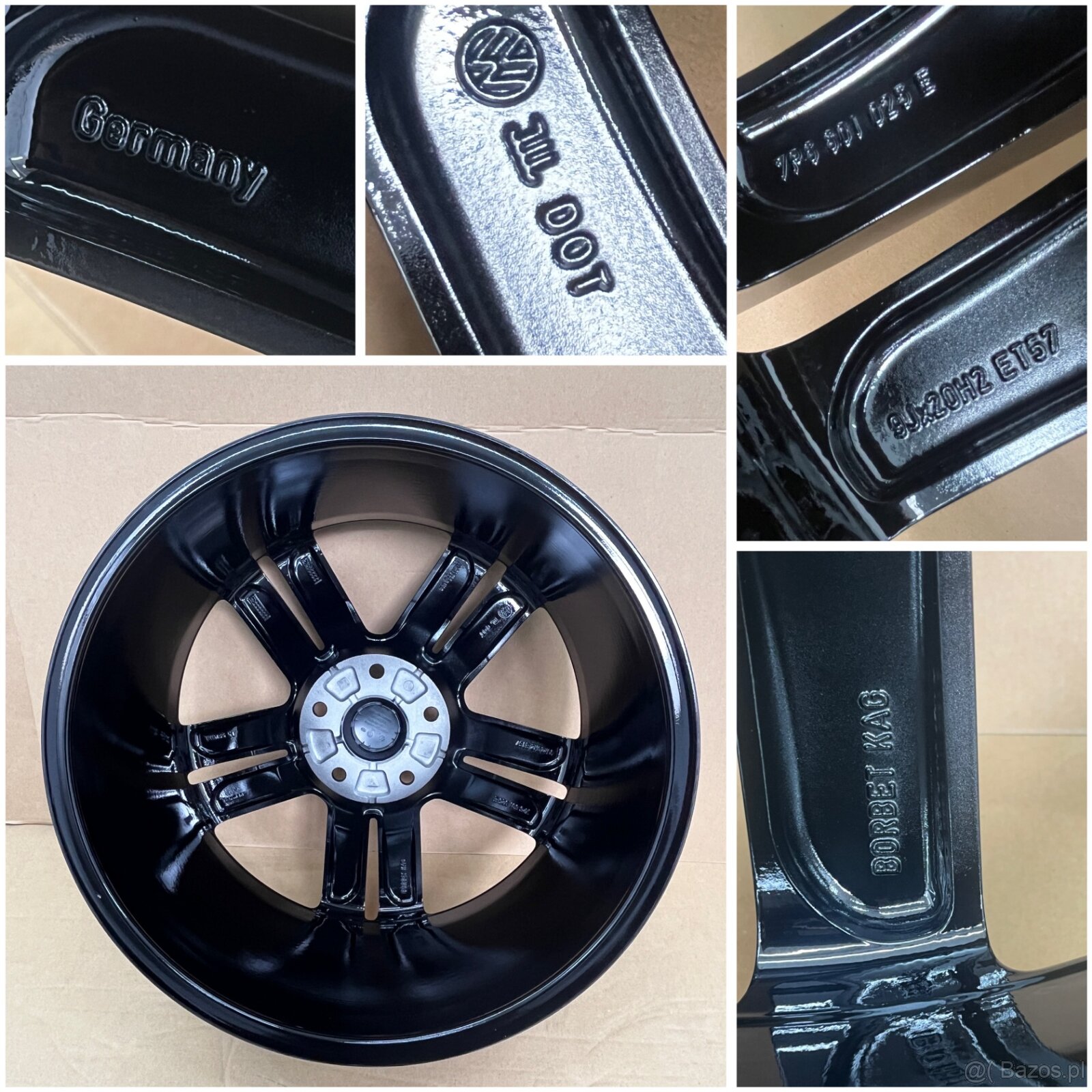 VW Touareg gen. I, II, II FL 9Jx20 ET57 5x130 7P6601025E - 15