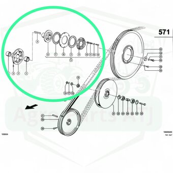 Sprzęgło przeciążeniowe Hedera 0006673211 Claas Lexion 560 - 15