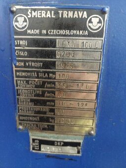 Prasa mimośrodowa LEN - ŠMERAL - 15