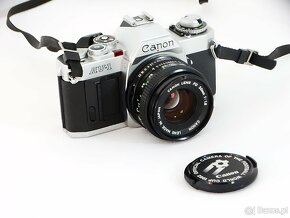 Aparat analogowy CANON AV-1 + CANON FD 50mm 1:1.8 - 15