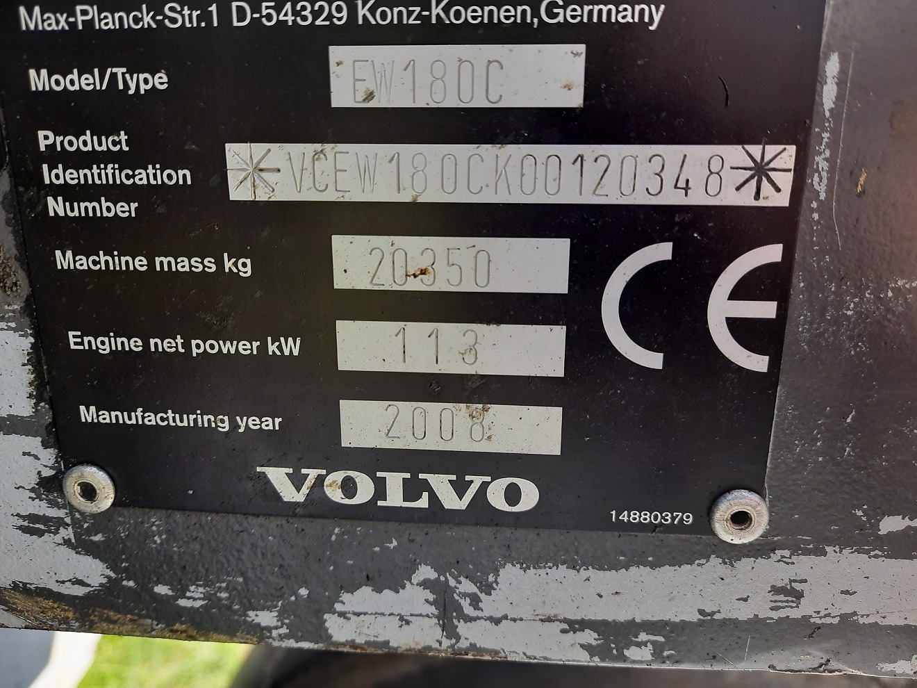 Koparka kołowa VOLVO EW 180C - 16