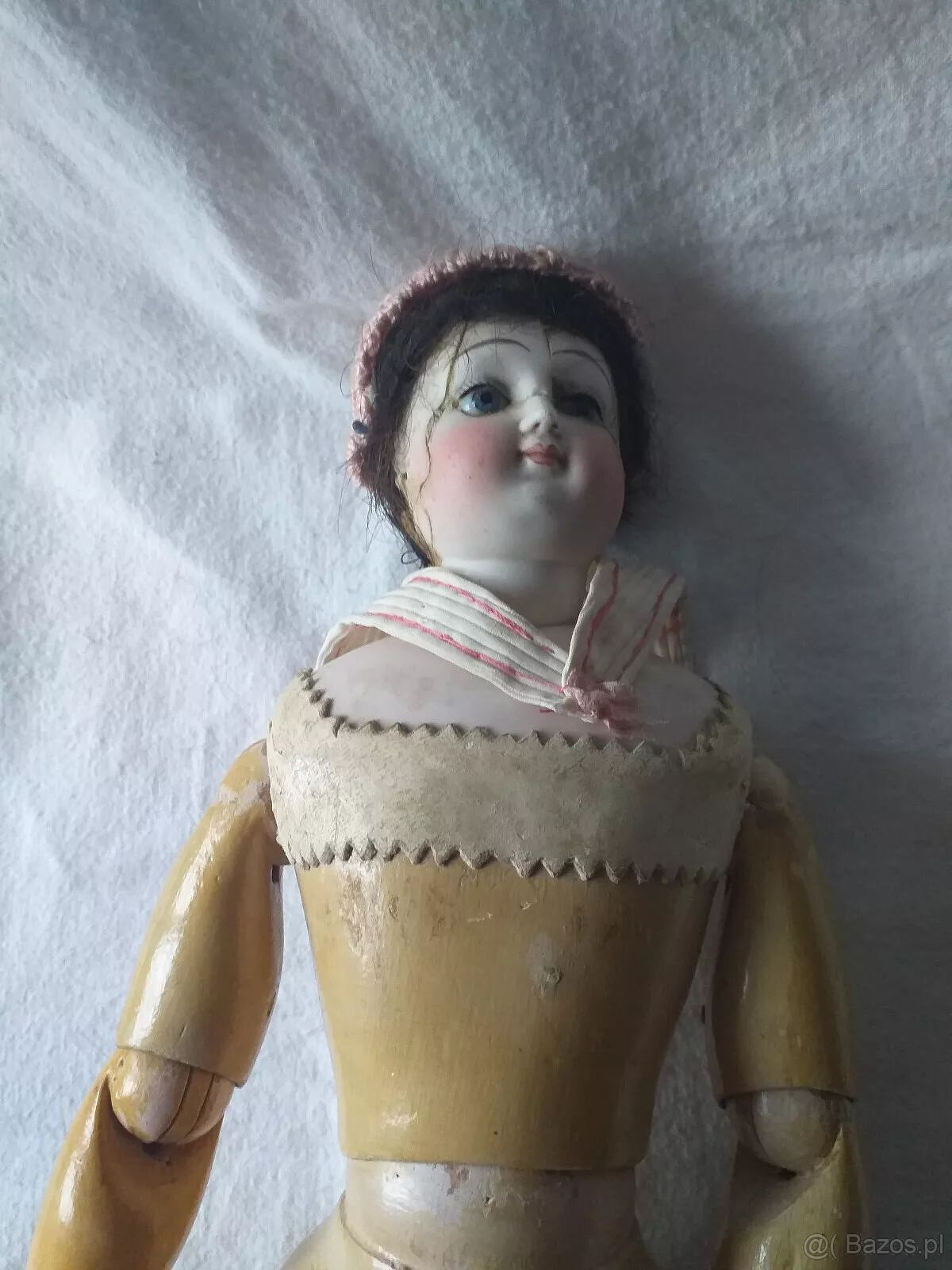 Antyczna lalka do renowacji. Znak firmowy do identyfikacji. - 16