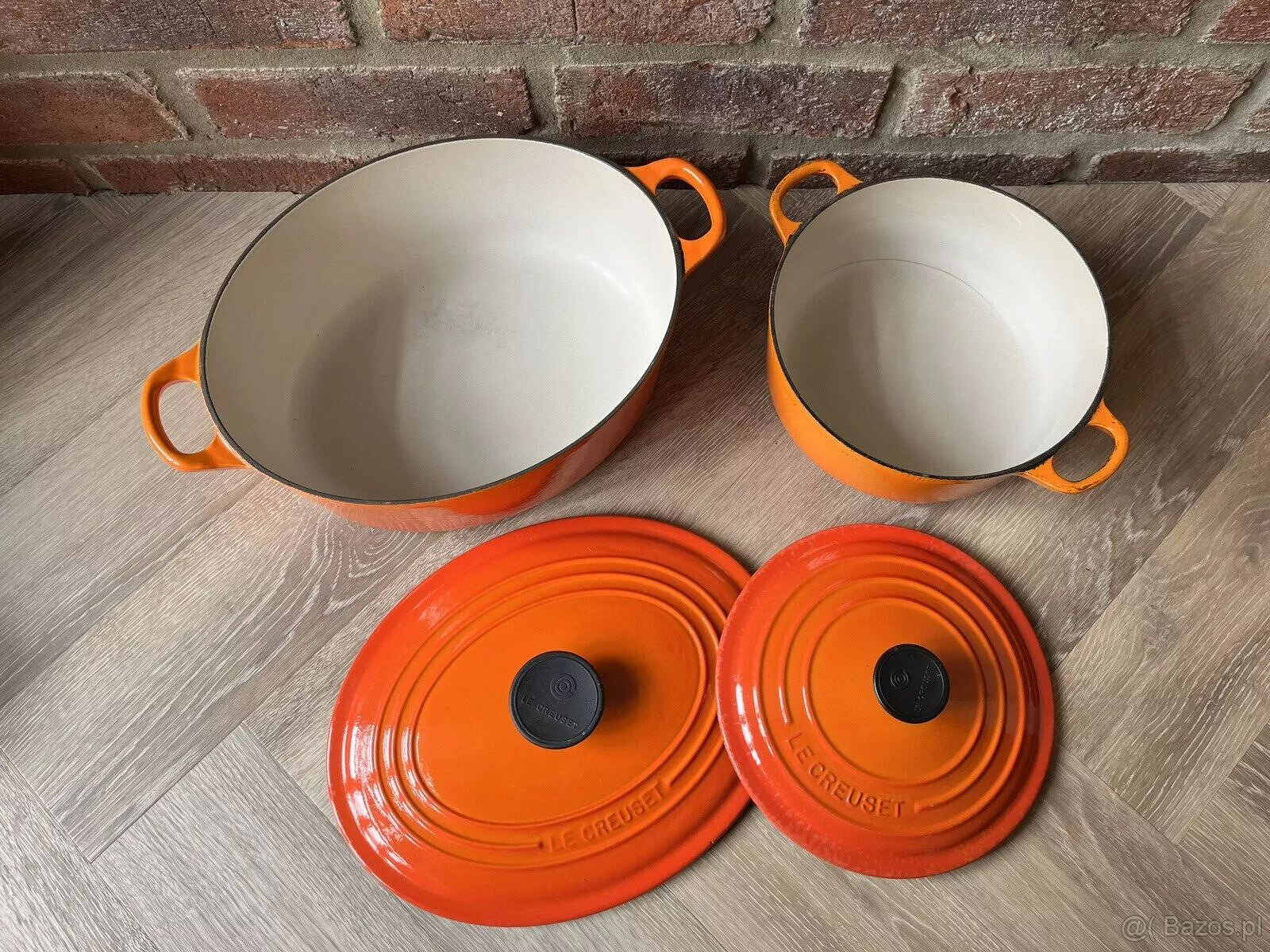 Zestaw garnków żeliwnych Le Creuset w kolorze pomarańczowym, - 16