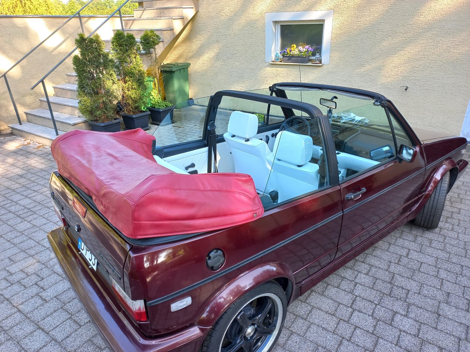 vw golf mk1 cabrio klima skóry kamann bez rdzy oryginał - 16
