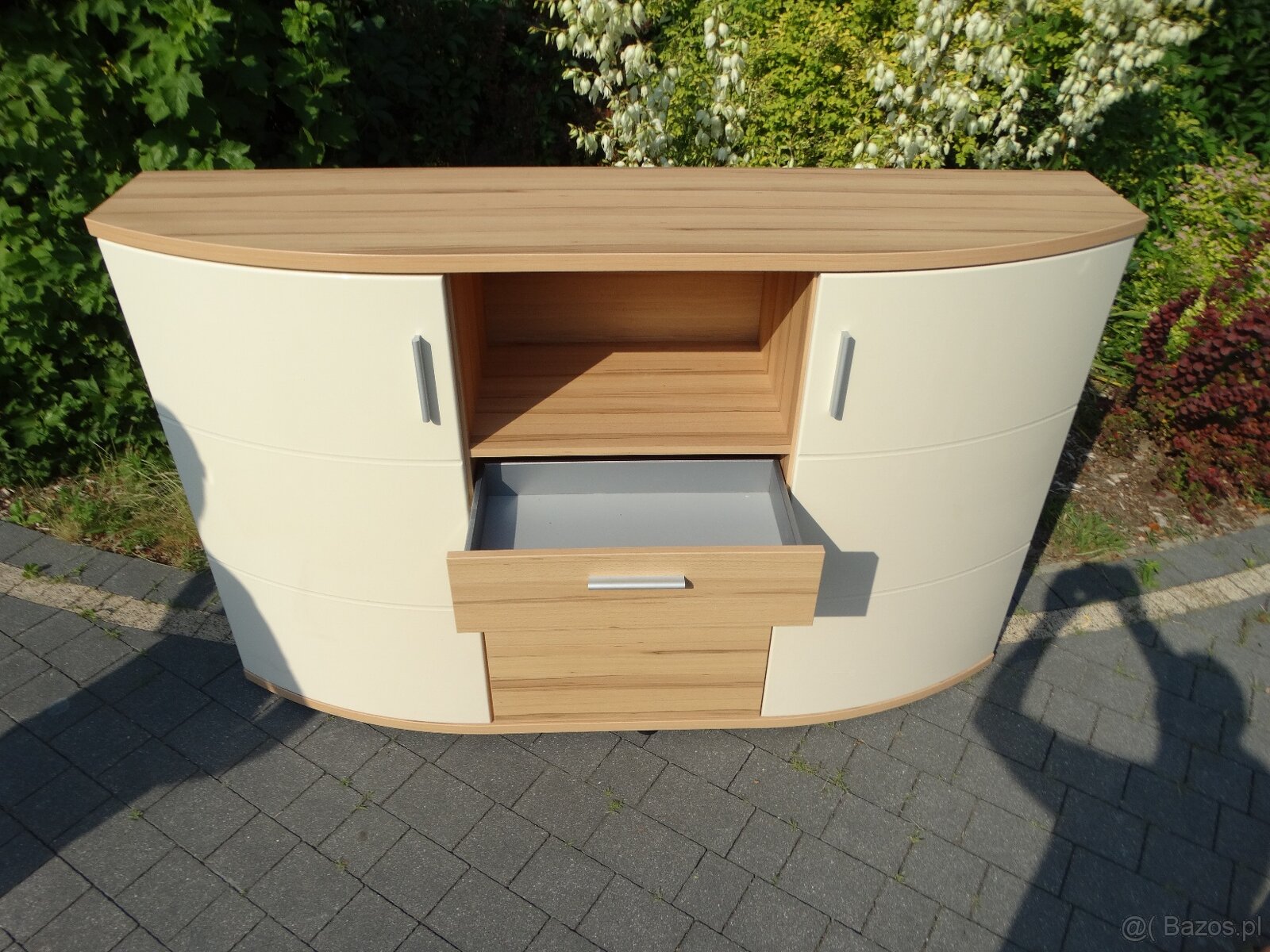 Zestaw mebli + stół szklano-drewniany - 16