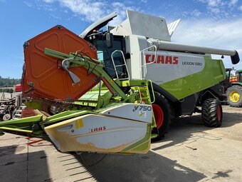 Kombajn zbożowy Claas Lexion 580 heder V750 laser pilot spro - 16