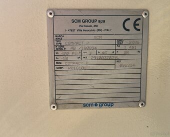Strugarka Czterostronna SCM COMPACT P – 230 × 120 mm - 16